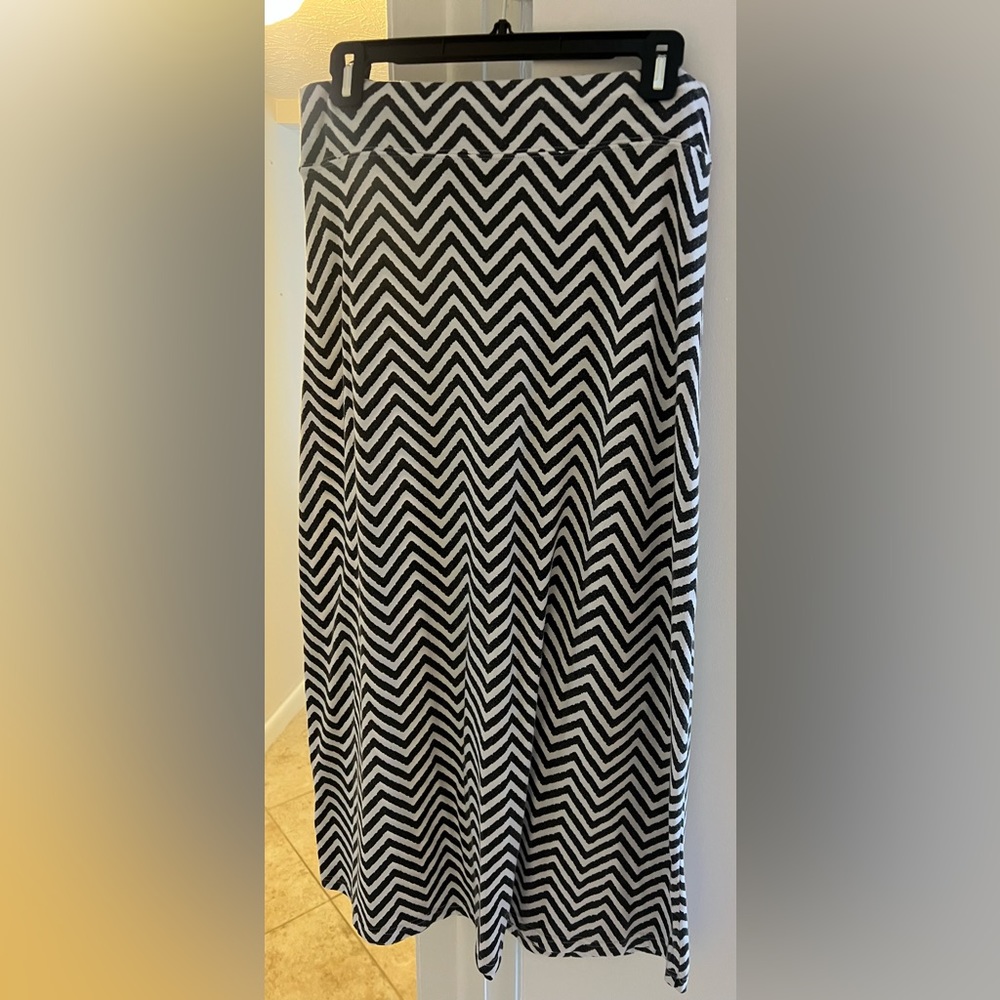 Jane Ashley striped maxi skirt
